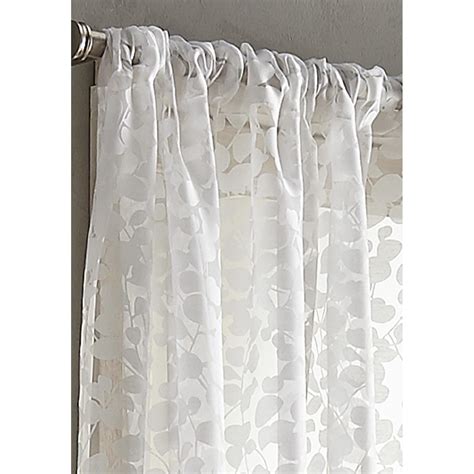 This item DKNY Silver Metallic Sparkle Stitch on White Sheer Holiday Window Curtains for Living Room Rod Pocket Panel Pair, 50 x 84 inch, Silver 39. . Dkny white curtains